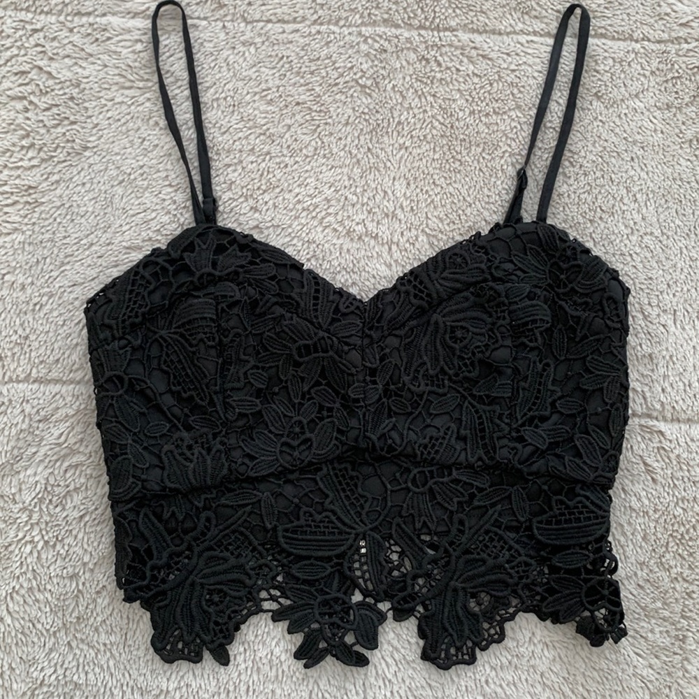 Lush lace crop top